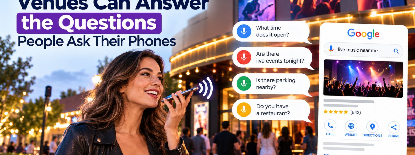 How Entertainment Venues Can Answer the Questions People Ask Their Phones