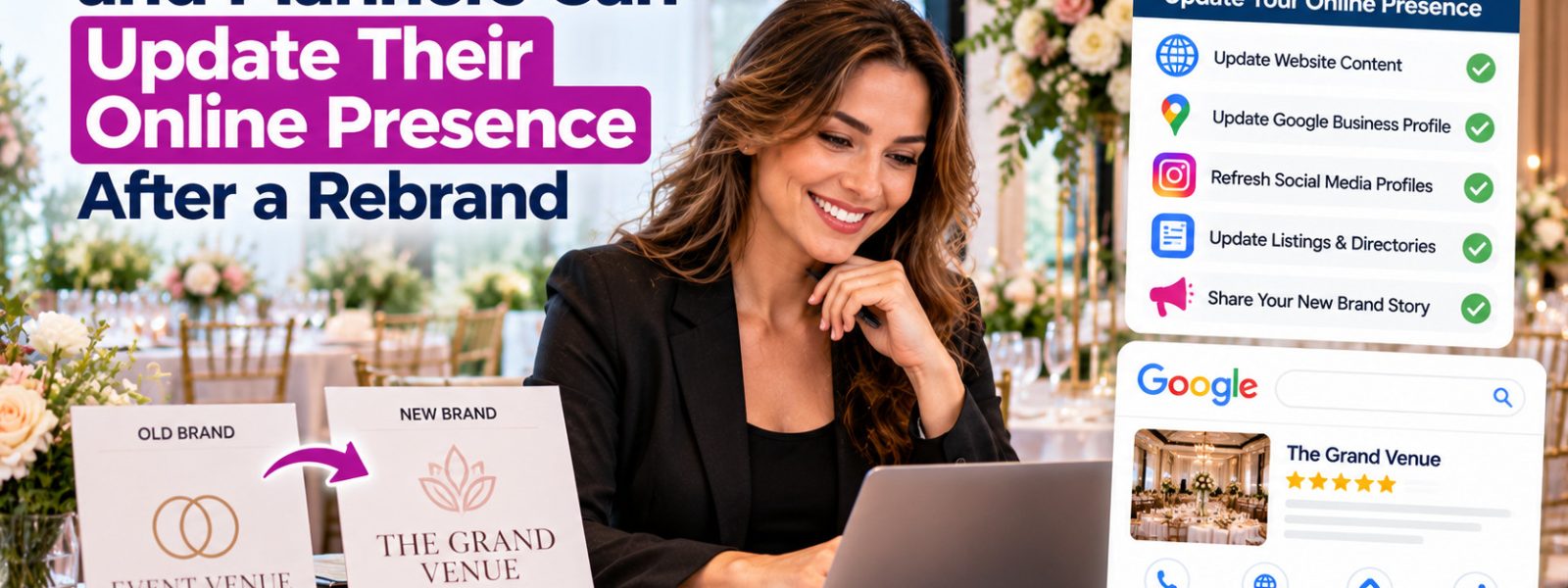 How Event Venues and Planners Can Update Their Online Presence After a Rebrand